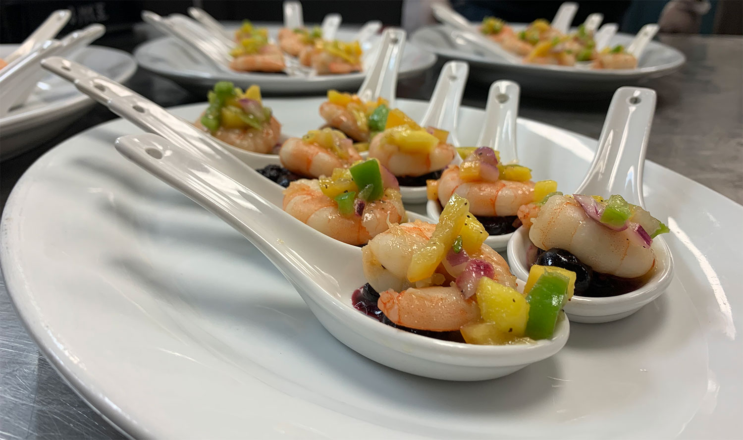 photo of a catered appetizer at White Diamond Conference Center, where details with our food are not overlooked for your special day